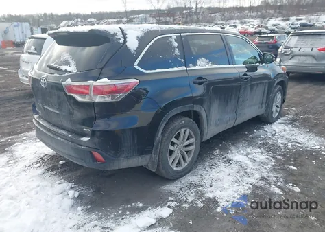 2015 Toyota Highlander Le V6 z USA, uszkodzony, nr VIN 5TDBKRFH7FS194777